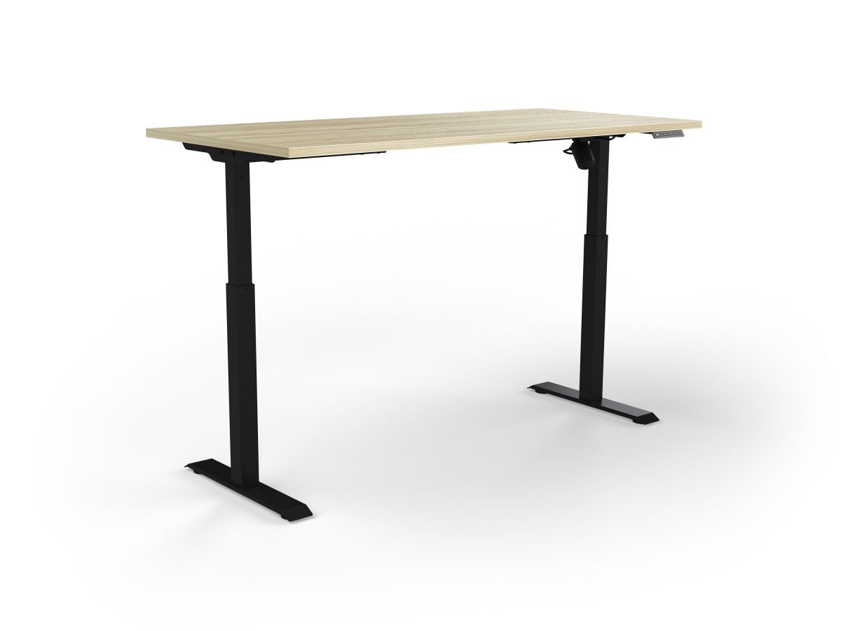 OLG Quickstand Electric Sit-Stand Desk — Black frame