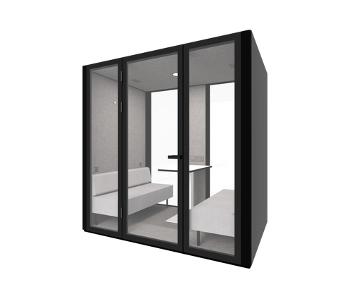 B.Quiet 2-4 Person Acoustic Meeting Pod — side angle