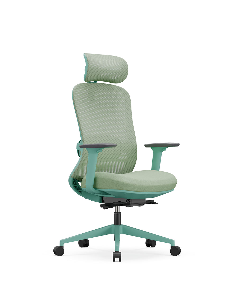 Yuno Ergonomic Massage Chair — Green