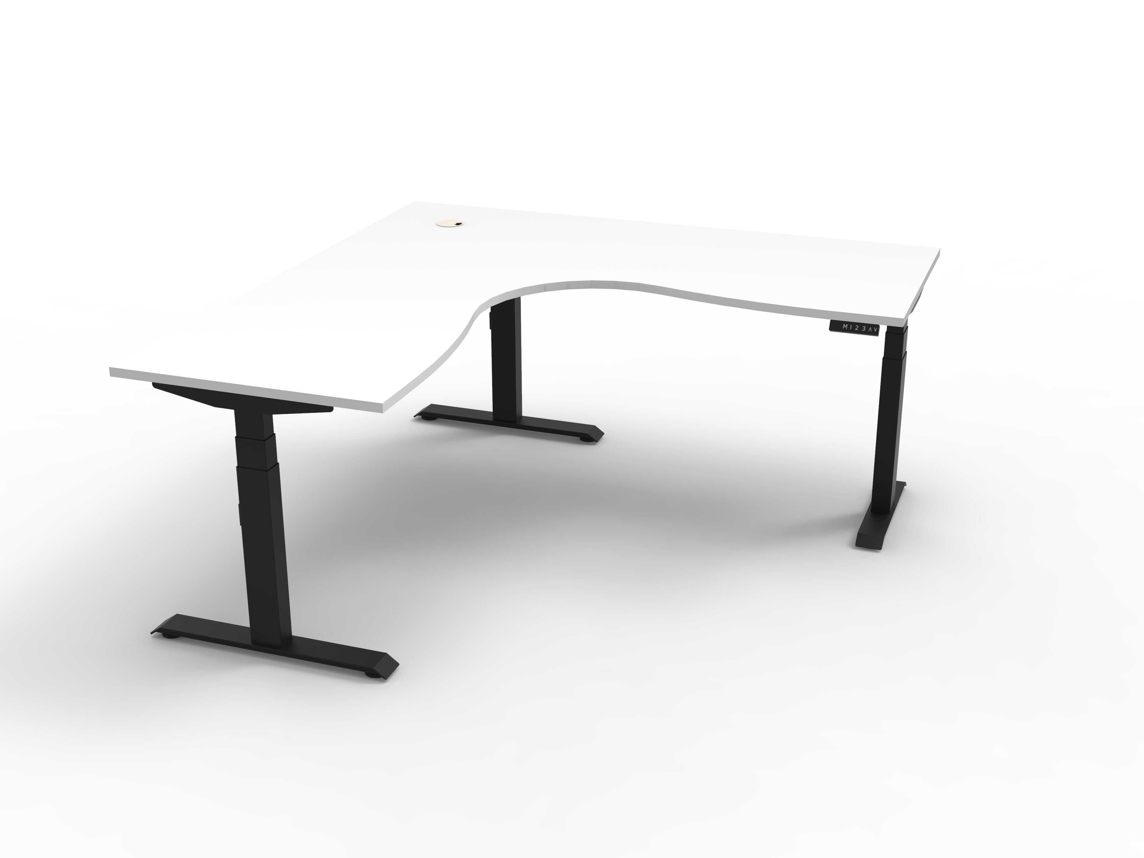 Boost+ Corner L-Shape Sit-Stand Workstation — Commercial Grade, AFRDI Certified