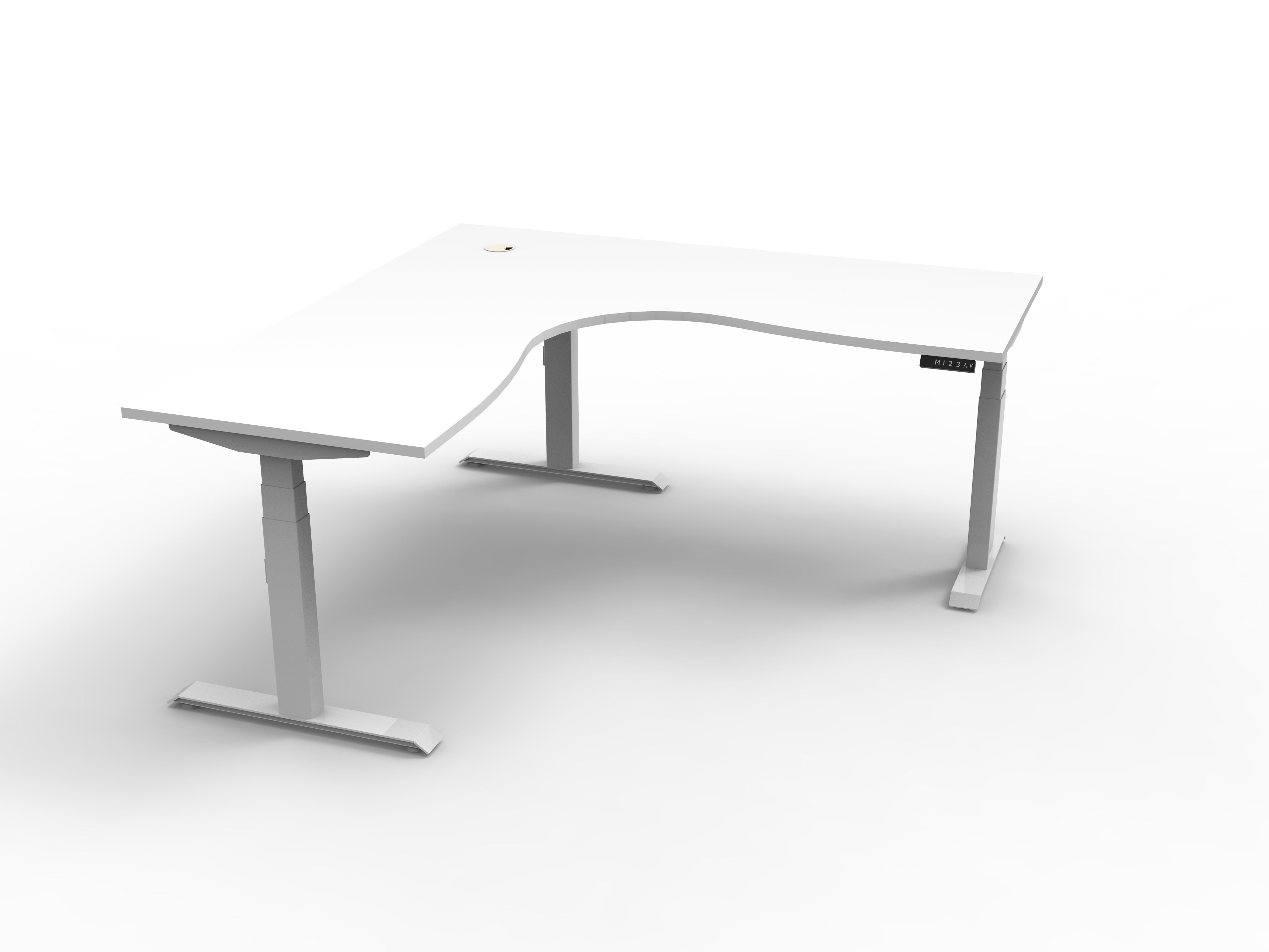Boost+ Corner L-Shape Sit-Stand Workstation — Commercial Grade, AFRDI Certified
